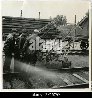 Deux. Patins de chargement/déchargement. Banque D'Images