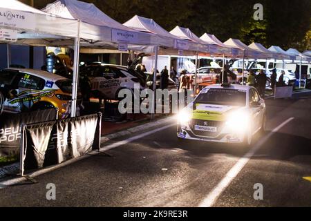 36 CONSTANT Louis, TOPPI Anthony, Peugeot 208 Rally4, ambiance au cours du Rallye Critérium des Cévennes 2022, 8th tour du Championnat de France des Rallyes 2022, de 27 octobre au 29, 2022 à Montpellier - le Vigan, France - photo Bastien Roux / DPPI crédit: DPPI Media / Alamy Live News Banque D'Images