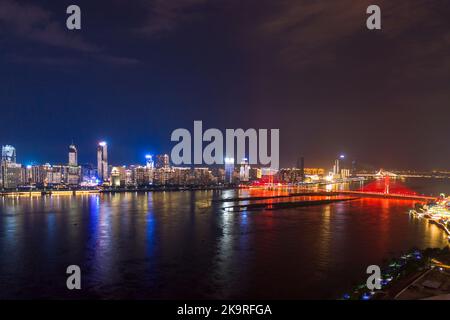 Nanchang, vue sur la rivière Jiangxi Banque D'Images