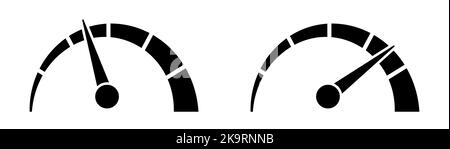 Icône haute vitesse et basse vitesse Illustration de Vecteur