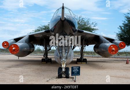 Convair B-58 Hustler exposé au Musée de l'Air et de l'espace de Pima Banque D'Images