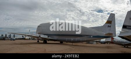 Un Aero Spacesines Super GuppY en exposition au musée de l'Air et de l'espace de Pima Banque D'Images