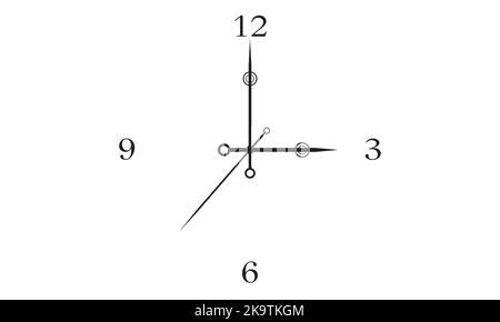 Cadran de montre rétro, montre ornée et montres d'époque design avec boussole. Horloge ancienne élégante. peut être utilisé comme montre-montre Illustration de Vecteur