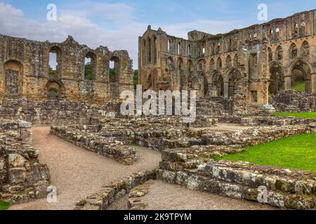 Abbaye de Riveaulx, Yorkshire du Nord, Angleterre, Royaume-Uni Banque D'Images