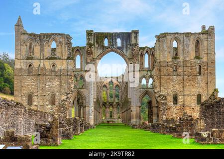 Abbaye de Riveaulx, Yorkshire du Nord, Angleterre, Royaume-Uni Banque D'Images