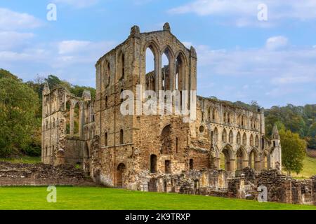 Abbaye de Riveaulx, Yorkshire du Nord, Angleterre, Royaume-Uni Banque D'Images