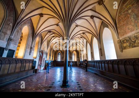 Voûte dans le patrimoine mondial de l'UNESCO vue château de Malbork, Malbork, Pologne Banque D'Images