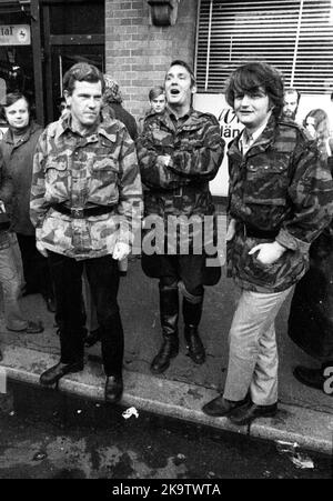 Le Red Dot Workers' Festival, un événement de groupes de gauche sur 18. 9. 1971 à Hanovre, est devenu une rencontre des opposants des transports publics Banque D'Images