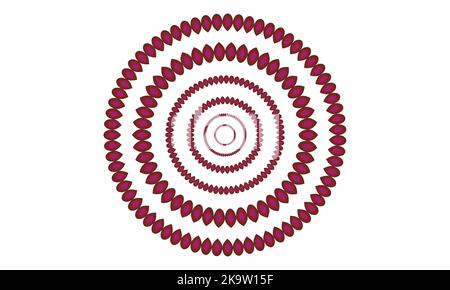 Motif sans couture tendance cercles pointillés texture Vector Retro Colors arrière-plan abstrait. Papier peint rétro répétitif grunge. Bizarre Art Illustration Illustration de Vecteur