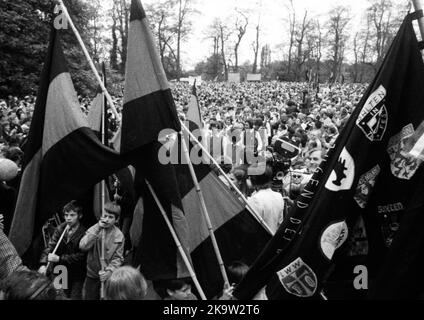 Le jour allemand des Sudètes a eu lieu en 1972 le 21. 5. 1972 à Stuttgart, Allemagne Banque D'Images