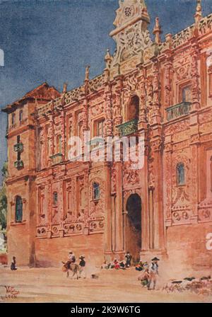 San Marcos, Leon, Espagne, par William Wiehe Collins 1909 vieux imprimé antique Banque D'Images