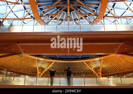 Bibliothèque de préfectures d'Ishikawa à Kanazawa, Japon. Banque D'Images