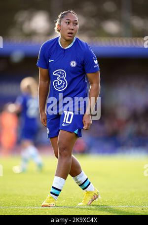 Lauren James de Chelsea lors du match de la Barclays Women's Super League à Kingsmeadow, Londres. Date de la photo: Dimanche 30 octobre 2022. Banque D'Images