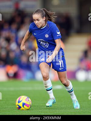 Guro Reiten de Chelsea pendant le match de la Barclays Women's Super League à Kingsmeadow, Londres. Date de la photo: Dimanche 30 octobre 2022. Banque D'Images