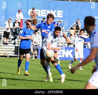 La ligue des jeunes du KSC Bundesliga gagne contre SV Eintracht Trier Karlsruher SC besiegt U19 von Trier Banque D'Images