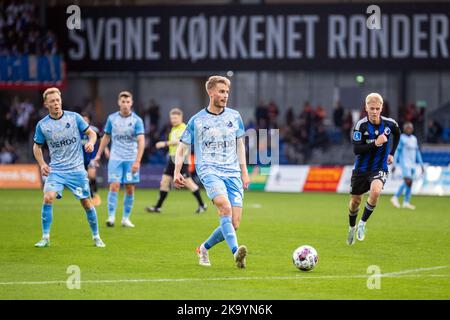 Randers, Danemark. 29th, octobre 2022. Simon graves (2) du Randers FC vu lors du match Superliga de 3F entre Randers FC et le FC Copenhagen au parc Cepheus de Randers. (Crédit photo: Gonzales photo - Balazs Popal). Banque D'Images