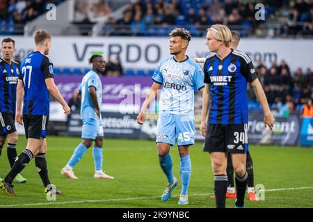Randers, Danemark. 29th, octobre 2022. Marvin Egho (45) du Randers FC vu lors du match Superliga de 3F entre le Randers FC et le FC Copenhagen au parc Cepheus de Randers. (Crédit photo: Gonzales photo - Balazs Popal). Banque D'Images