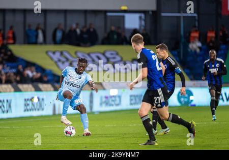 Randers, Danemark. 29th, octobre 2022. Stephen Odey (90) de Randers FC vu lors du match Superliga de 3F entre Randers FC et FC Copenhagen au parc Cepheus de Randers. (Crédit photo: Gonzales photo - Balazs Popal). Banque D'Images