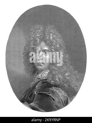 Portrait de Pierre-Vincent Bertin, Henricus Wilhelmus Couwenberg, 1829 - 1845 Banque D'Images