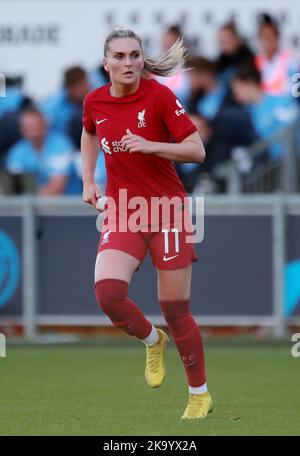 Manchester, Angleterre, 30th octobre 2022. Melissa Lawley, de Liverpool, lors du match de la Super League féminine de la FA, au stade Academy, à Manchester. Crédit photo à lire: Simon Bellis / Sportimage crédit: Sportimage / Alay Live News Banque D'Images