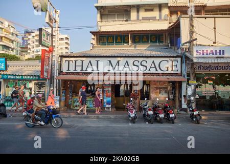 Massage thaïlandais Pattaya Thaïlande Banque D'Images