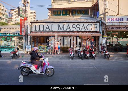 Massage thaïlandais Pattaya Thaïlande Banque D'Images