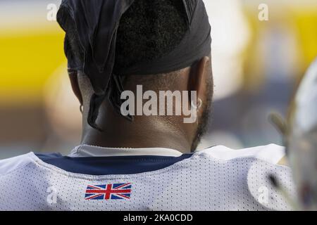 Milan, Italie. 30th octobre 2022. 22 d'wayne OBI RB 185 107 02/02/1998 les guerriers britanniques de Londres pendant 2023 qualifications de championnat d'Europe - Italie contre Angleterre, football à Milan, Italie, 30 octobre 2022 crédit: Agence de photo indépendante/Alamy Live News Banque D'Images