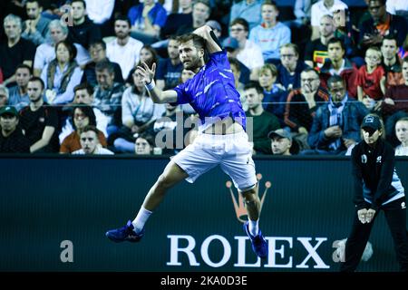 Paris, France. 30th octobre 2022. Corentin Moutet de France lors du Rolex Paris Masters, ATP Masters 1000 tennis Tournament, sur 30 octobre 2022 au Accor Arena de Paris, France. Photo de Victor Joly/ABACAPRESS.COM crédit: Victor Joly/Alay Live News Banque D'Images