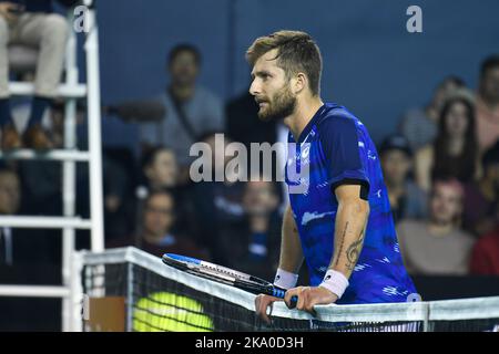 Paris, France. 30th octobre 2022. Corentin Moutet de France lors du Rolex Paris Masters, ATP Masters 1000 tennis Tournament, sur 30 octobre 2022 au Accor Arena de Paris, France. Photo de Victor Joly/ABACAPRESS.COM crédit: Victor Joly/Alay Live News Banque D'Images