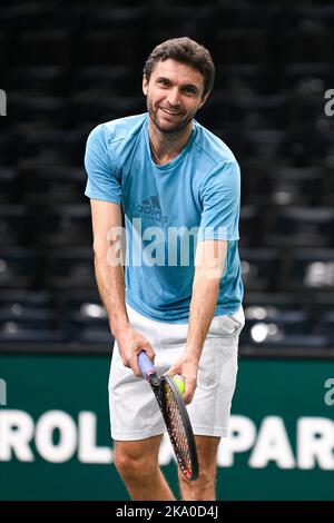 Paris, France. 30th octobre 2022. Gilles Simon de France pendant le Rolex Paris Masters, ATP Masters 1000 tennis Tournament, sur 30 octobre 2022 au Accor Arena de Paris, France. Photo de Victor Joly/ABACAPRESS.COM crédit: Victor Joly/Alay Live News Banque D'Images