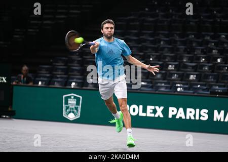 Paris, France. 30th octobre 2022. Gilles Simon de France pendant le Rolex Paris Masters, ATP Masters 1000 tennis Tournament, sur 30 octobre 2022 au Accor Arena de Paris, France. Photo de Victor Joly/ABACAPRESS.COM crédit: Victor Joly/Alay Live News Banque D'Images