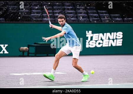 Paris, France. 30th octobre 2022. Gilles Simon de France pendant le Rolex Paris Masters, ATP Masters 1000 tennis Tournament, sur 30 octobre 2022 au Accor Arena de Paris, France. Photo de Victor Joly/ABACAPRESS.COM crédit: Victor Joly/Alay Live News Banque D'Images