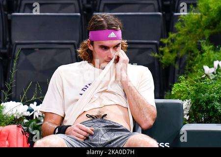 Paris, France. 30th octobre 2022. Stefanos Tsitsipas de Grèce lors du Rolex Paris Masters, ATP Masters 1000 tennis Tournament, sur 30 octobre 2022 au Accor Arena de Paris, France. Photo de Victor Joly/ABACAPRESS.COM crédit: Victor Joly/Alay Live News Banque D'Images