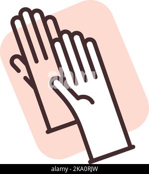 Allergie au latex, illustration ou icône, vecteur sur fond blanc. Illustration de Vecteur