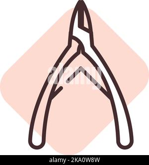 Tondeuse beauté, illustration ou icône, vecteur sur fond blanc. Illustration de Vecteur