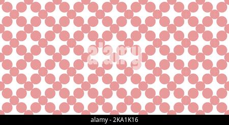 Motif sans couture à partir de cercles et de points roses. Texture sans fin. Motif abstrait à partir de figures géométriques simples. Pour une utilisation dans la conception Web, la présentation. Illustration de Vecteur