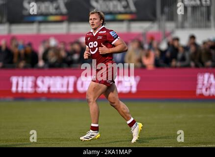 Barnett, Royaume-Uni. 30th octobre 2022. Rugby, premier ministre. Saracens V sale Sharks. Stade Stone X. Barnett. Tommy Taylor (Vente) pendant le match de rugby Saracens V sale Sharks Gallagher Premiership. Credit: Sport en images/Alamy Live News Banque D'Images