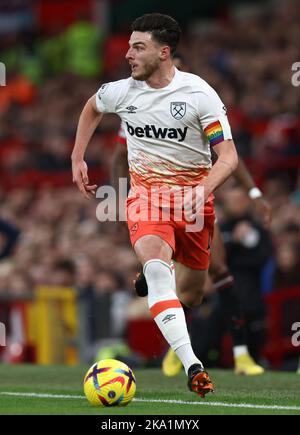 Manchester, Royaume-Uni. 30th octobre 2022. Declan Rice of West Ham United lors du match de la Premier League à Old Trafford, Manchester. Crédit photo à lire : Darren Staples/Sportimage crédit : Sportimage/Alay Live News Banque D'Images