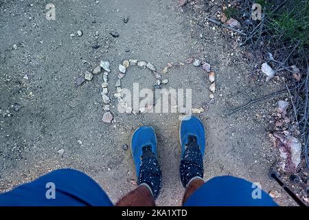 100 km sur le Pacific Crest Trail, Warner Springs, Californie, États-Unis Banque D'Images