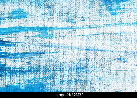 Arrière-plan abstrait peinture à la main bleu. Texture du contour de la forme Banque D'Images