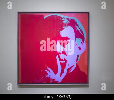 Autoportrait d'Andy Warhol Banque D'Images