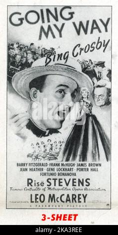 BING CROSBY BARRY FITZGERALD et RISE STEVENS en ALLANT À MA MANIÈRE 1944 réalisateur / producteur / histoire LEO McCAREY Paramount Images Banque D'Images