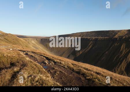 Coupe du haut de la Nick Pennine Way track, Cumbria, Royaume-Uni Banque D'Images