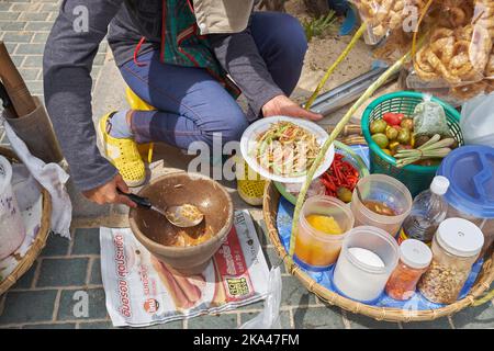 Streetfood en vente à Pattaya en Thaïlande Banque D'Images