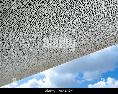 Panneau moderne de la gare de Casa voyageurs Banque D'Images