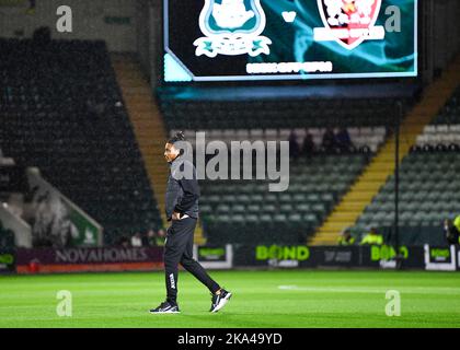 Plymouth, Royaume-Uni. 31st octobre 2022. Exeter City Forward Sam Nombe (10) arrive pendant le match Sky Bet League 1 Plymouth Argyle vs Exeter City à Home Park, Plymouth, Royaume-Uni, 31st octobre 2022 (photo de Stanley Kasala/News Images) à Plymouth, Royaume-Uni, le 10/31/2022. (Photo de Stanley Kasala/News Images/Sipa USA) crédit: SIPA USA/Alay Live News Banque D'Images