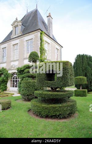 Château Azay le Ferron, Centre, France. Banque D'Images