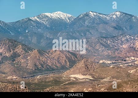 Mount Baden-Powell et les montagnes San Gabriel, Pacific Crest Trail, Wrightwood, Californie, États-Unis Banque D'Images