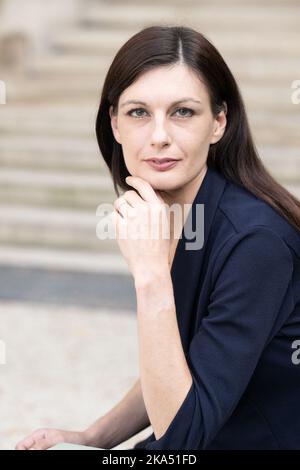 Adjoint du rassemblement National, l'Angélique Ranc pose dans le jardin de l'Assemblée nationale, sur 28 octobre 2022 à Paris, France. Photo de David Niviere/ABACAPRESS.COM Banque D'Images