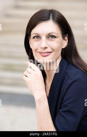 Adjoint du rassemblement National, l'Angélique Ranc pose dans le jardin de l'Assemblée nationale, sur 28 octobre 2022 à Paris, France. Photo de David Niviere/ABACAPRESS.COM Banque D'Images